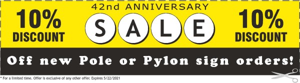 Pole Sign & Pylon Sign Discount Prices