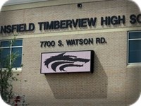 Timberview High School LED Sign