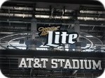 Miller Lite sign in AT&T Stadium Arlington Texas with the Dallas 
<a href=