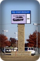 Q Chevrolet LED Pylon Sign