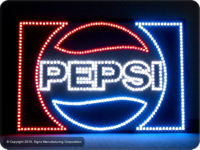 PinLights Cabinet Sign