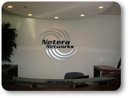 Metal Logo for a Company Lobby