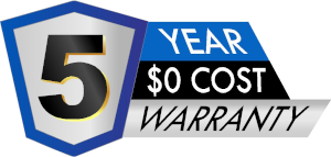 5 Year <sup>$</sup>0 Cost Sign Warranty