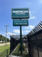 Pole Sign Faces for American Fence, Grand Prairie Pole Sign Faces for American Fence, Grand Prairie
