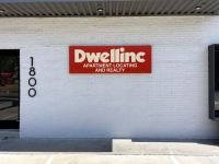 Dwell Aluminum wall signage in Dallas TX