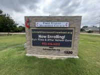 Monument Sign with Electronic LED Display in Sachse TX Completed for First United Methodist Church Monument Sign with Electronic LED Display in Sachse TX Completed for First United Methodist Church