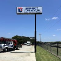Interstate Equipment Pole sign off highway in Royce City, TX