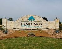 Metal Letter Monuments The Landings at Bois d Arc