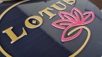 Push Thru Wall Signage in Texas Completed for Lotus Push Thru Wall Signage in Texas Completed for Lotus